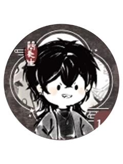 简长生-Q版游园记系列马口铁徽章