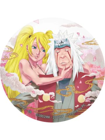 漩涡鸣人&自来也(隐藏款)-卡游马口铁徽章忍绘之章系列