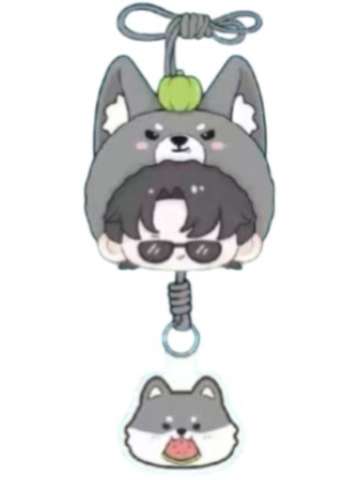 黑瞎子-动物party系列挂绳