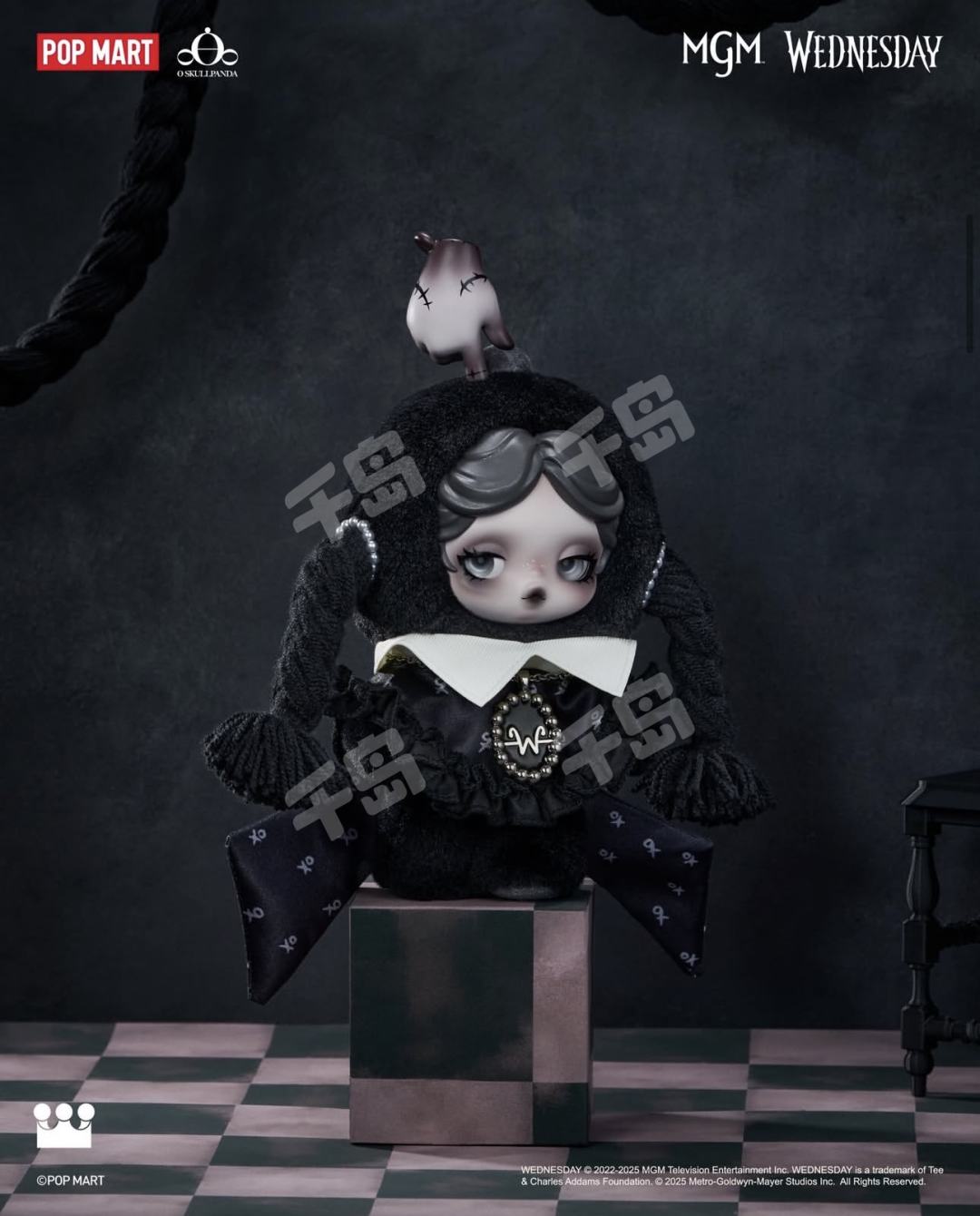 Wednesday Plush-Classic Dress Version | SKULLPANDA - SKULLPANDA