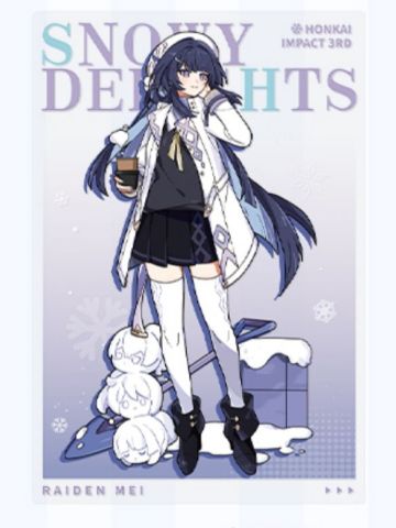 芽衣-银冬雪趣系列 PET明信片