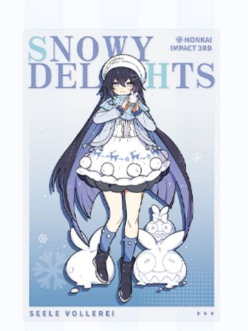 希儿（A款）-银冬雪趣系列 PET明信片