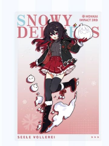 希儿（B款）-银冬雪趣系列 PET明信片