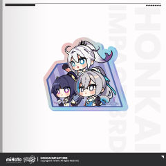芽衣&琪亚娜&布洛妮娅（冲冲冲）- HONKAI MEME亚克力徽章
