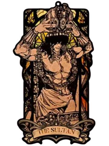 苏丹-壁画系列金色镜面亚克力挂件