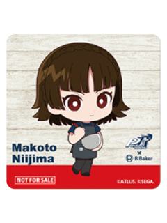 新岛真-P5R Baker联动cafe特典杯垫