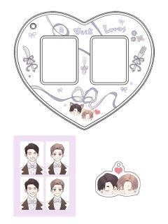 宋在熙&郑都俊(婚礼PVC卡套 白色款)-墨丘里一期单领周边