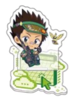 真霜平助-animo快闪涂鸦风多插立牌