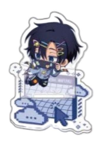 势羽真冬-animo快闪涂鸦风多插立牌