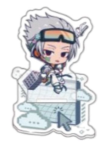 乐-animo快闪涂鸦风多插立牌