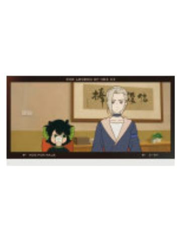 罗小黑&鹿野1(甜品纸立牌)-2025潮玩星球联动随餐纸立牌