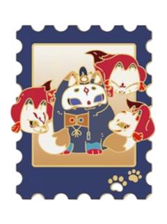 玉藻前-卷织千忆系列猫咪金属冰箱贴