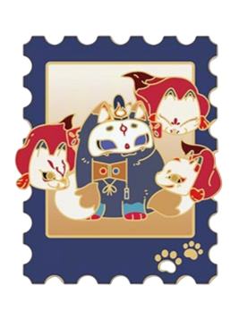 玉藻前-卷织千忆系列猫咪金属冰箱贴