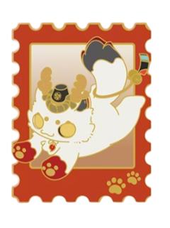 铃鹿御前-卷织千忆系列猫咪金属冰箱贴