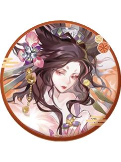 本真三尾狐-卷织千忆系列马口铁徽章