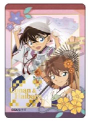 江户川柯南&灰原哀(烫金)-秋日和服系列收藏卡vol.7