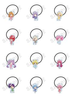 波点连衣裙亚克力发圈