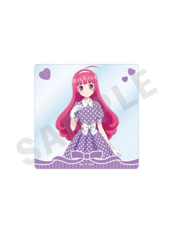 北条索菲-波点连衣裙亚克力透卡