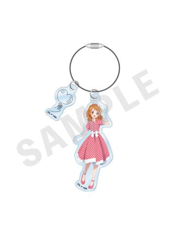 大空明-波点连衣裙钥匙扣