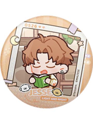夏鸣星-线条小狗联名主题Q版徽章第二弹
