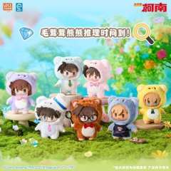熊熊侦探系列搪胶脸毛绒公仔