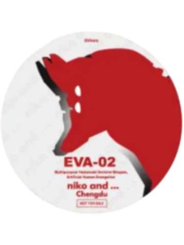 EVA二号机-Niko and30周年联动限定徽章冰箱贴