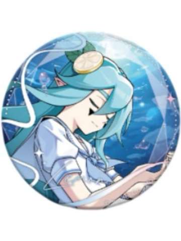 安莉洁-临渊系列闭眼ver.圆形角色徽章