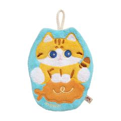 橘猫炸虾擦手巾