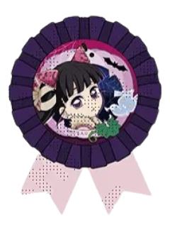 栗花落香奈乎-2025万圣节胸花风徽章