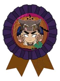 悲鸣屿行冥-2025万圣节胸花风徽章