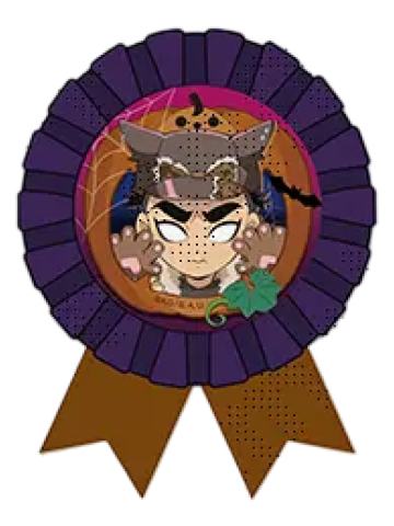 悲鸣屿行冥-2025万圣节胸花风徽章