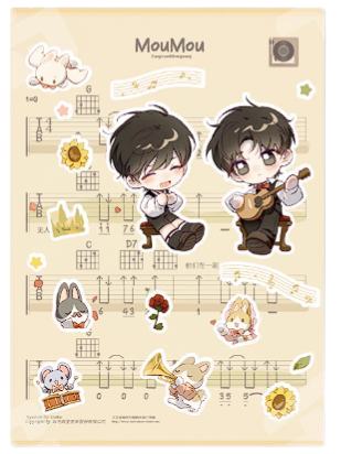 江添&盛望（线上赠品 音乐会贴纸）-栗汀三期系列周边