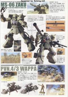 HGUC MS-06 扎古 II 重力战线 61坦克 套装-资料图