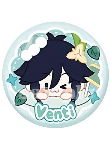 温迪-奇旅派对系列浮雕徽章