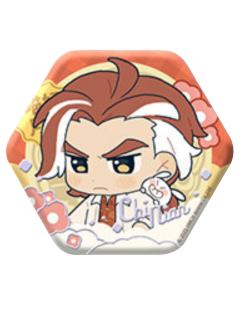 池年-喵好月圆系列双闪徽章