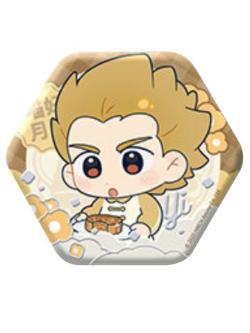 乙-喵好月圆系列双闪徽章