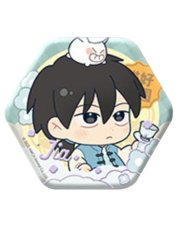 甲-喵好月圆系列双闪徽章