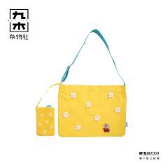 黄色花朵帆布包