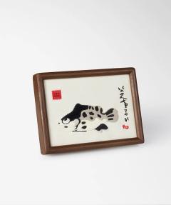 鱼刺绣画-资料图