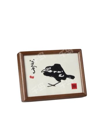鸟刺绣画