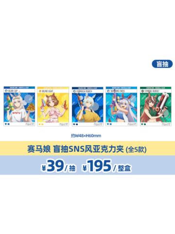 芦毛灰姑娘模玩熊SNS风亚克力夹