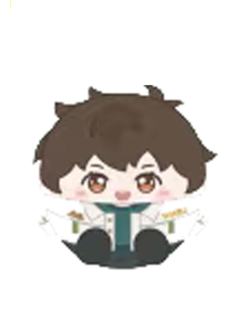 吴邪-F赏坐姿毛绒团子挂件