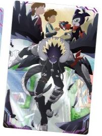 堕天地狱兽·爆裂形态-万代食玩数码宝贝视觉艺术收藏卡