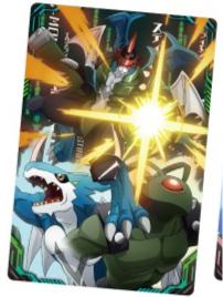 合体进化机甲龙兽-万代食玩数码宝贝视觉艺术收藏卡