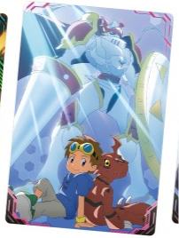 合体进化红莲骑士兽-万代食玩数码宝贝视觉艺术收藏卡