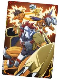 亚古兽进化链-万代食玩数码宝贝视觉艺术收藏卡