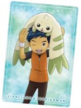 李健良和大耳兽-万代食玩数码宝贝视觉艺术收藏卡