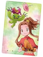 美美和巴鲁兽-万代食玩数码宝贝视觉艺术收藏卡