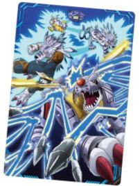 加布兽进化链-万代食玩数码宝贝视觉艺术收藏卡