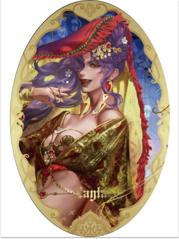 娜依拉-第三弹椭圆徽章